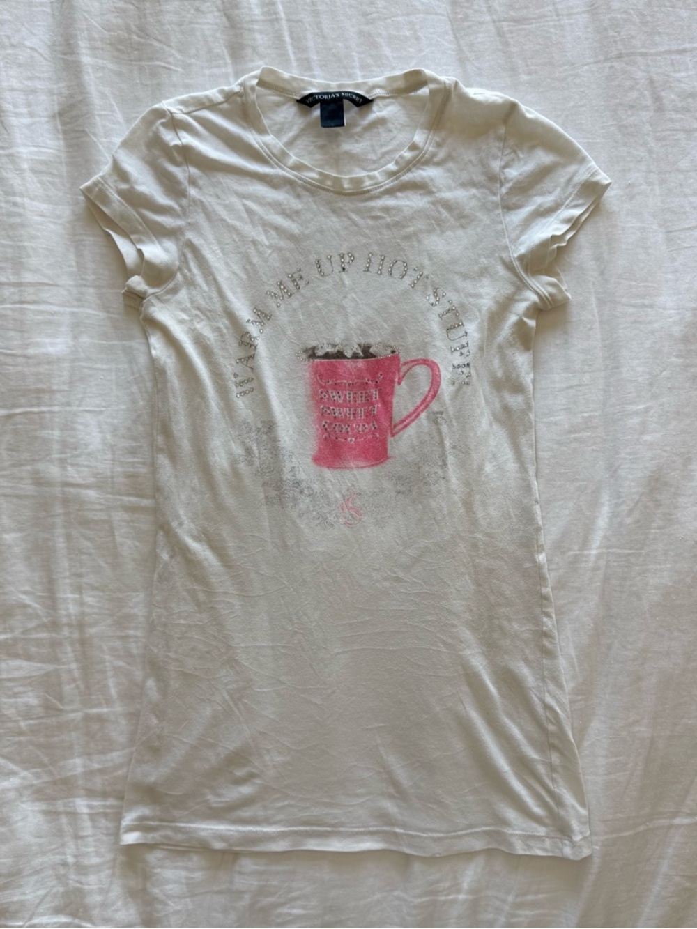 2006 victoria's secret white hot cocoa t-shirt